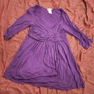 Monroe & Main Vibrant Purple Flowy Blouse